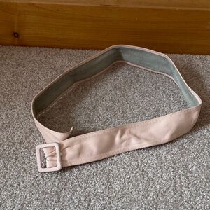 Elegant Pink Leather Belt
